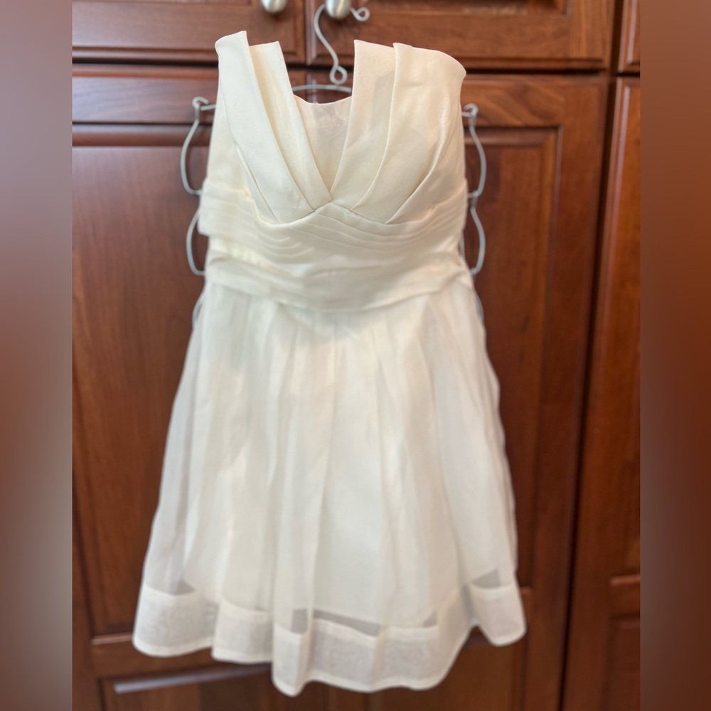 Ivory Silk Cocktail Dress